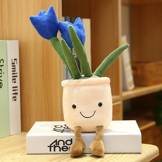 Potted Tulip Plush Decoration