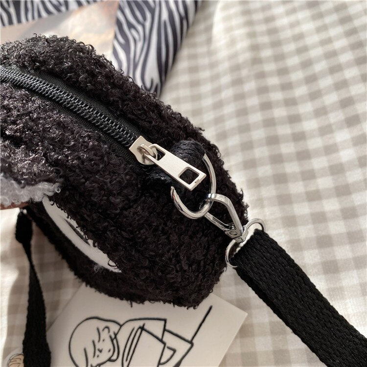 Japanese Style Kawaii Plush Cat Shoulder Bag