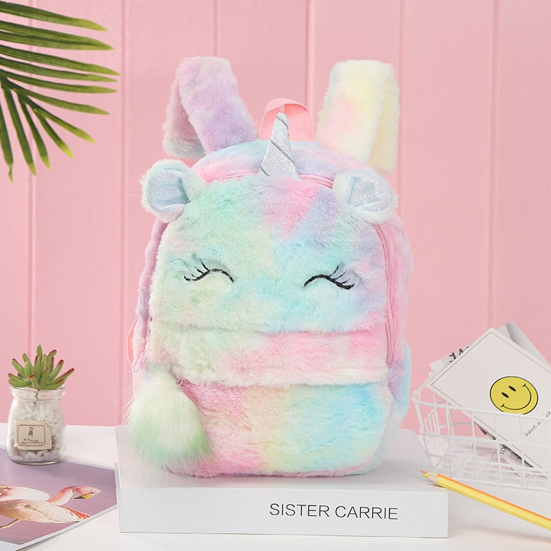 Fluffy Unicorn Backpack