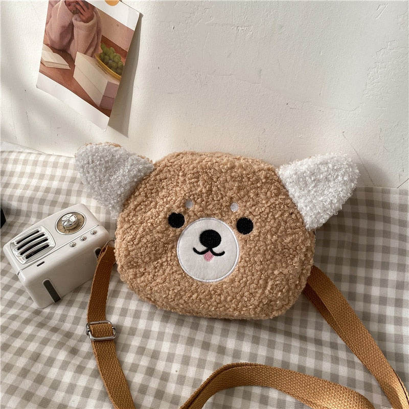 Japanese Style Kawaii Plush Cat Shoulder Bag