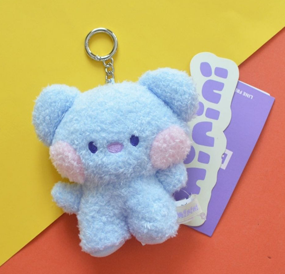 BT21- (BTS x Line Friends) Mini Plush Keychain - Fluffy Style