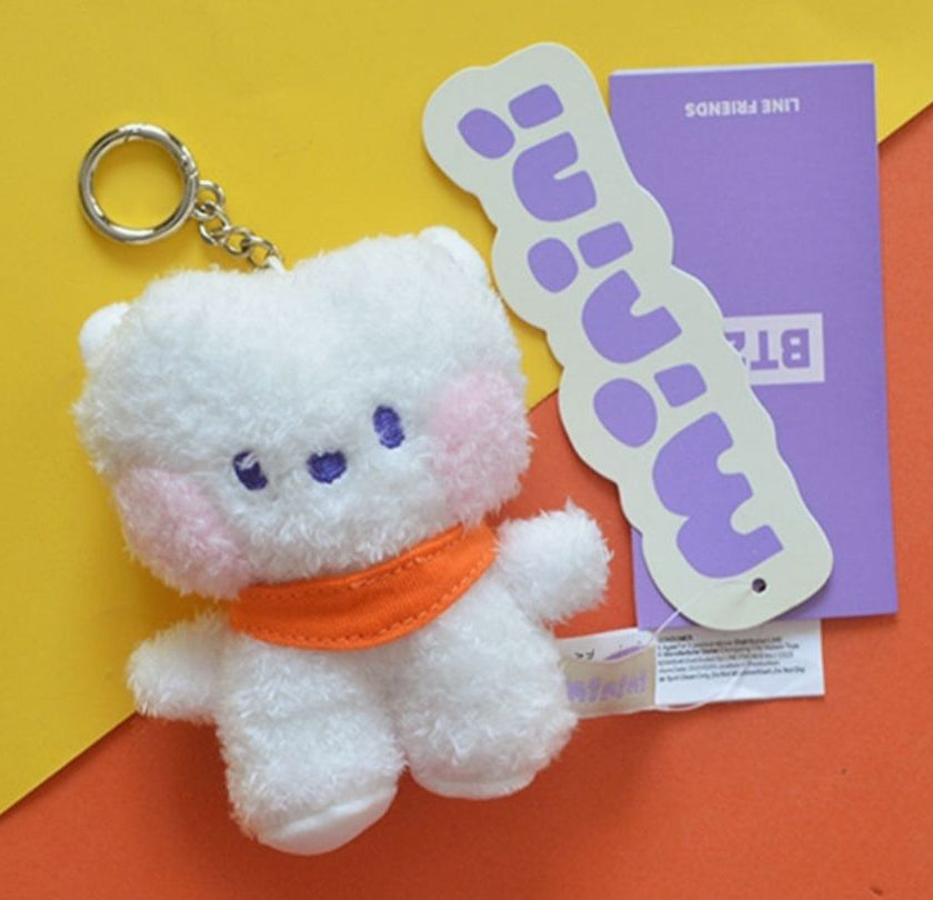 BT21- (BTS x Line Friends) Mini Plush Keychain - Fluffy Style