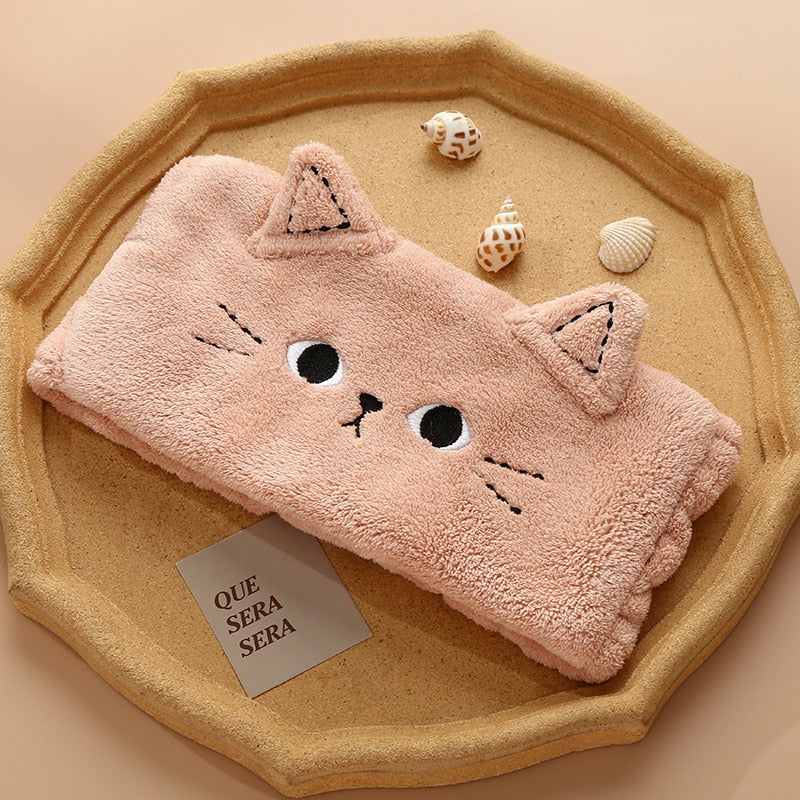 Cute Cat Face Washing Headband