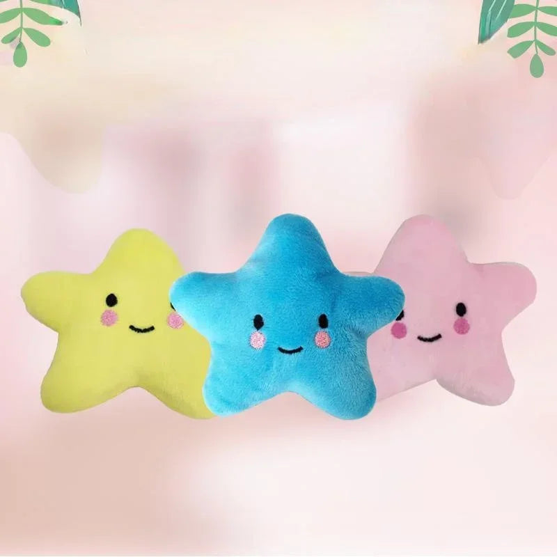 Squeaky Star Dog Plush Toy