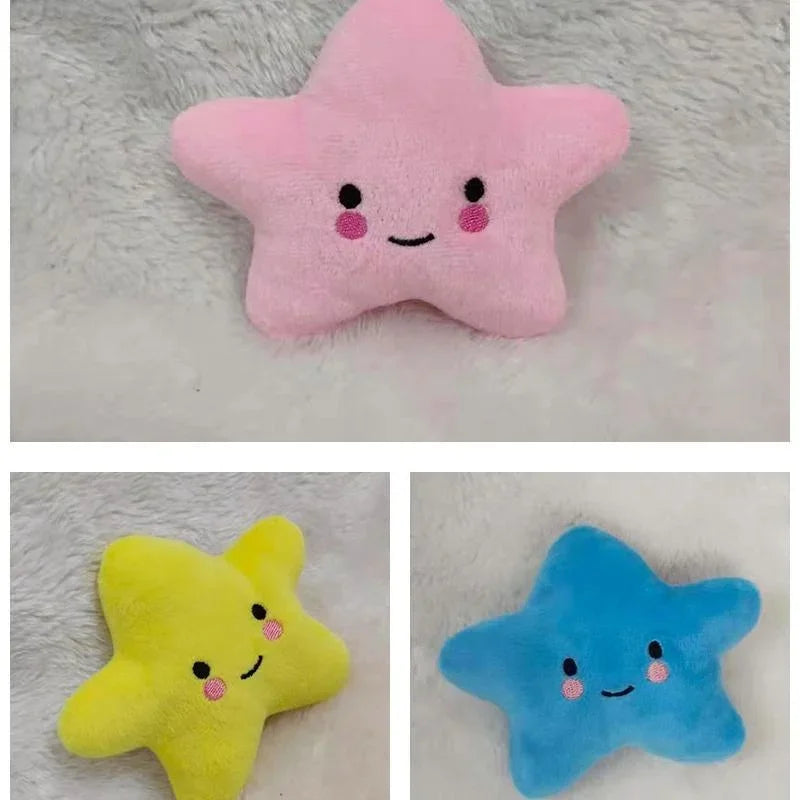 Squeaky Star Dog Plush Toy