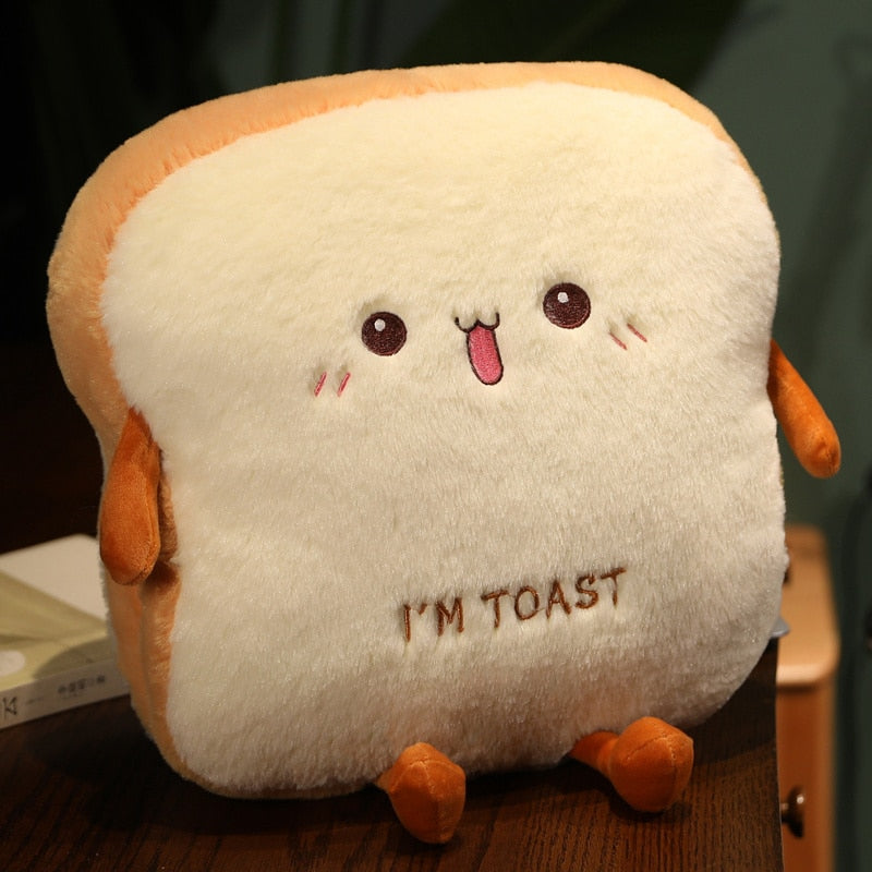 Toast Pillow Plushie & Hand Warmer