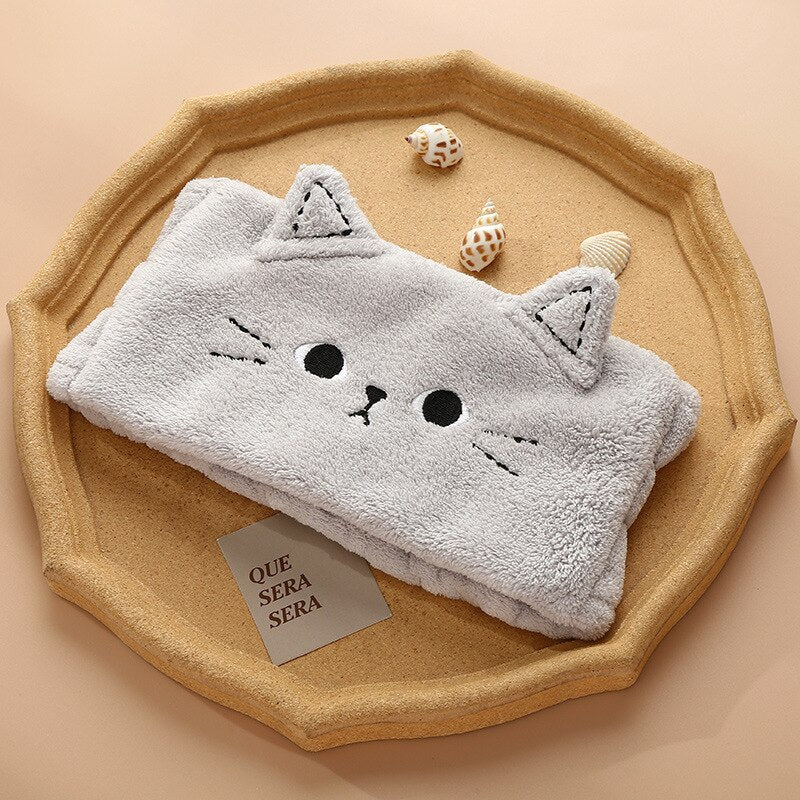 Cute Cat Face Washing Headband