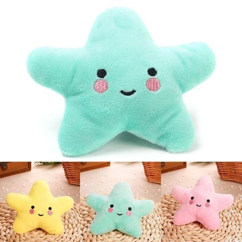 Squeaky Star Dog Plush Toy