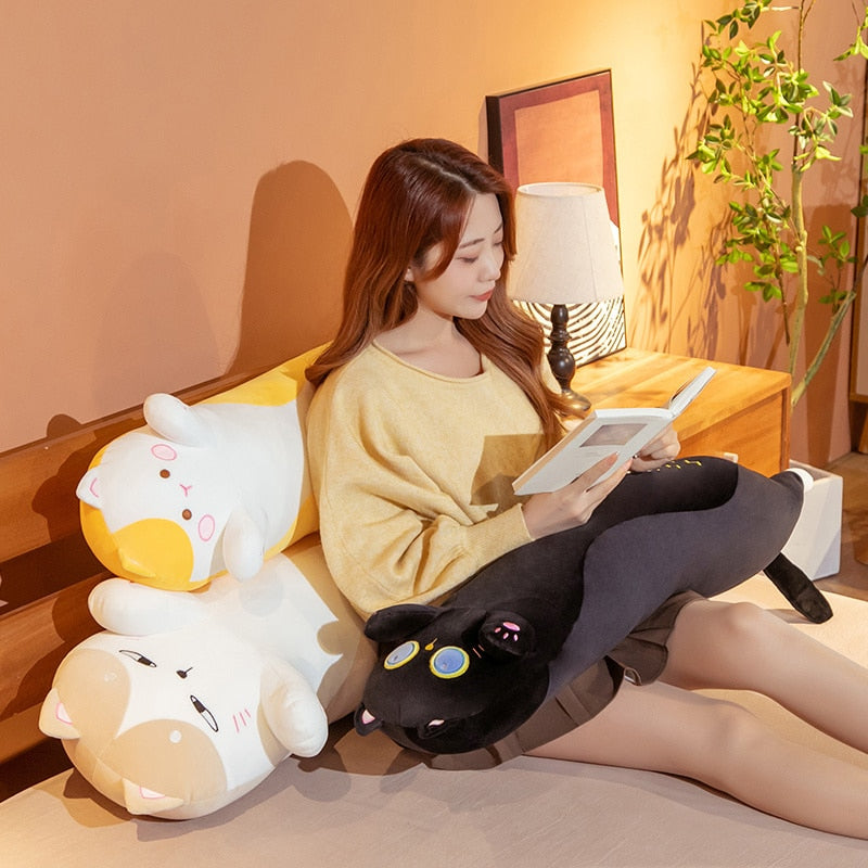 Kawaii Long Cat Body Pillow