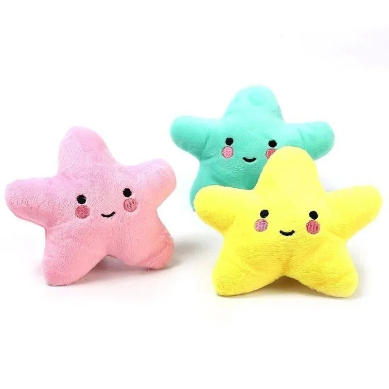 Squeaky Star Dog Plush Toy