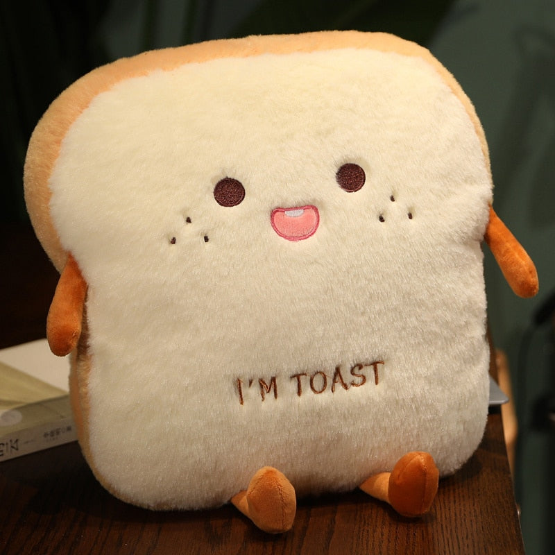 Toast Pillow Plushie & Hand Warmer