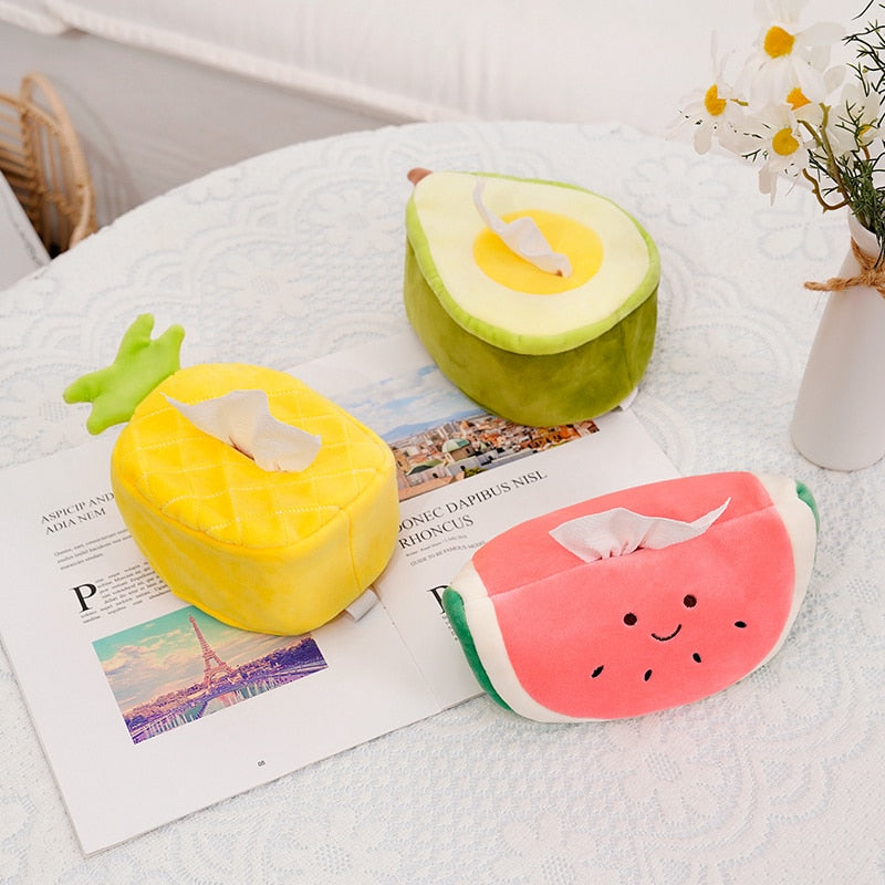 Plush Fruity Tissue Dispenser