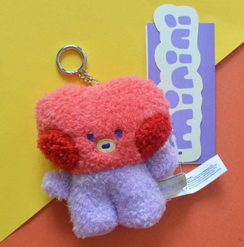 BT21- (BTS x Line Friends) Mini Plush Keychain - Fluffy Style