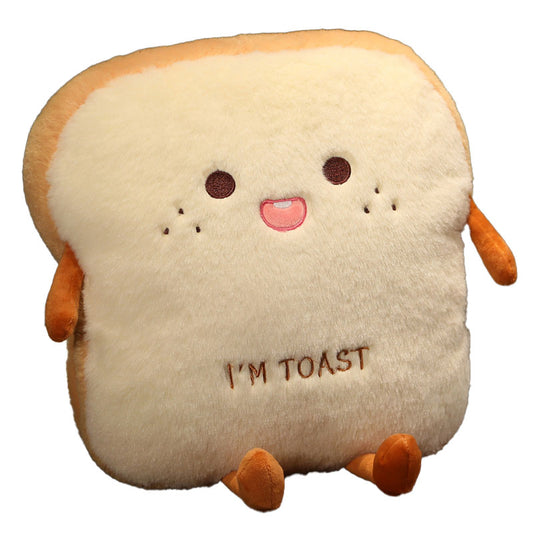 Toast Pillow Plushie & Hand Warmer