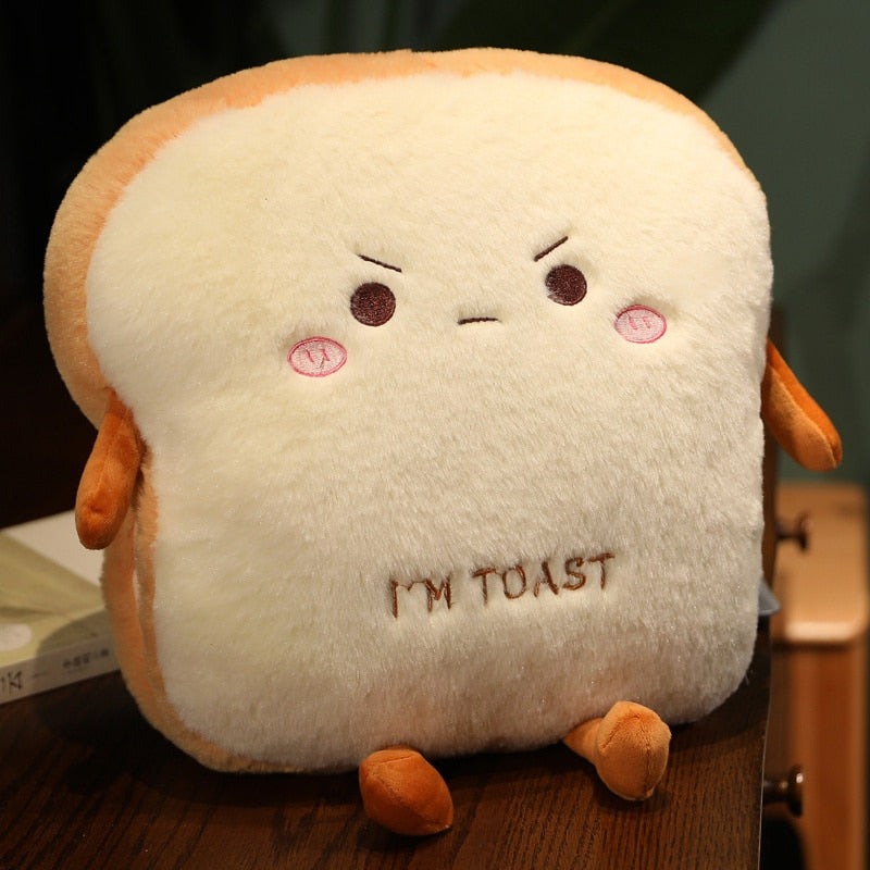 Toast Pillow Plushie & Hand Warmer